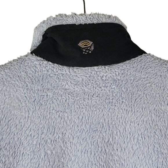 Mountain Hardwear Polartec Fleece Jacket Purple Medium Zip High Collar High Loft - Picture 6 of 11